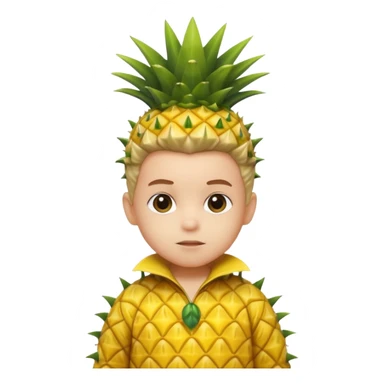 Kids in Fruit Clothes 
A child dressed as a pineapple with spiky yellow costume.



































 sticker