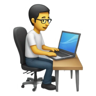 programmer with windows laptop sticker