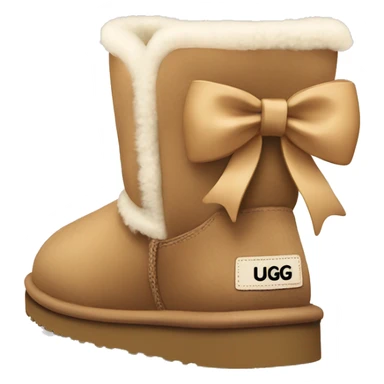 ugg’s with bow sticker