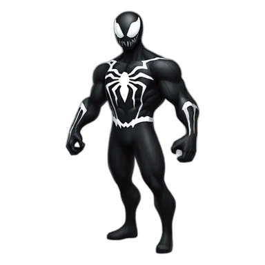 Spider-Man Venom black suit sticker