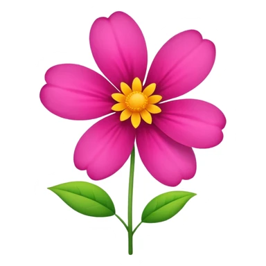 a Flower  on a new growing plant  sticker