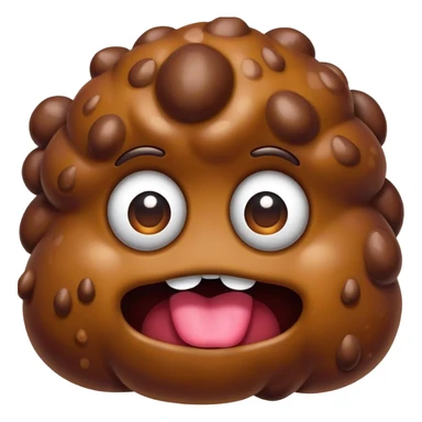 a poop emoji monster sticker