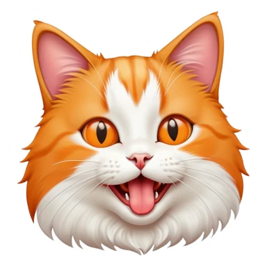 cat sticking out tongue  sticker