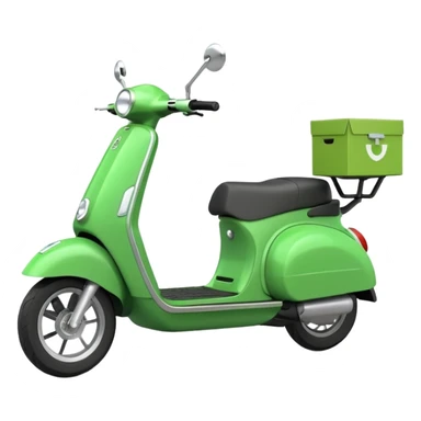 green scooter delivery sticker