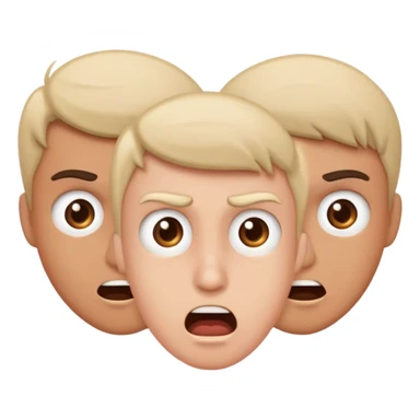 basic human emotions - happy, sad, angry, surprised, confused, excited sticker