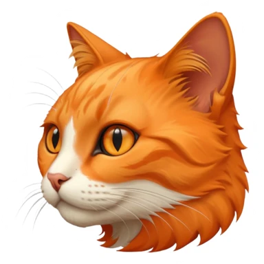 realistic cat from a side angle sticker