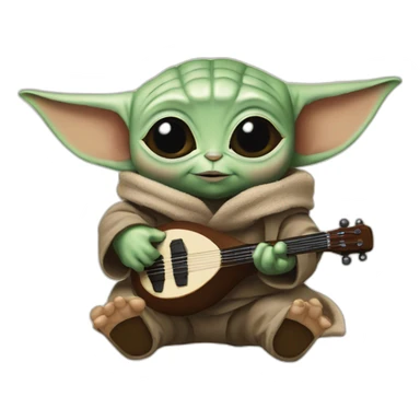 Baby yoda and baby mandolorian sticker