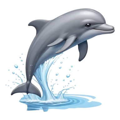 Dolphin jumping out of water sticker