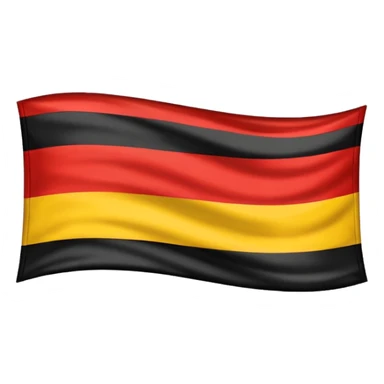 Crear una bandera con franja del mismo, tamaño, color roja, amarilla y negra del mismo tamaño inspirada en la de Alemania sticker