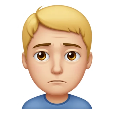 sad face of putler sticker