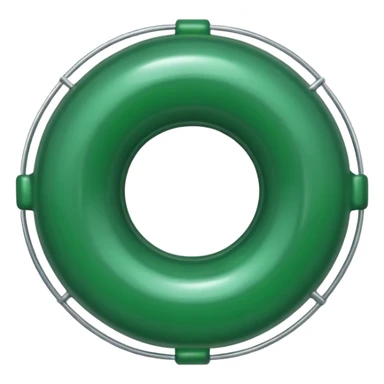 dark green lifesaver sticker