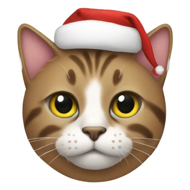 Cat xmas sticker