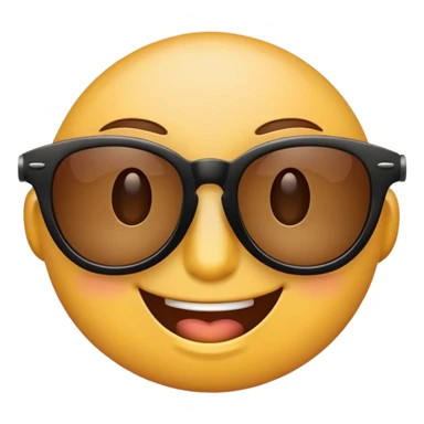 classic sunglasses emoji but with a Snoop Dogg sunglasses meme, a smirk and a wink sticker