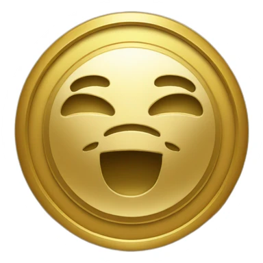 gold emblem with seal face sticker