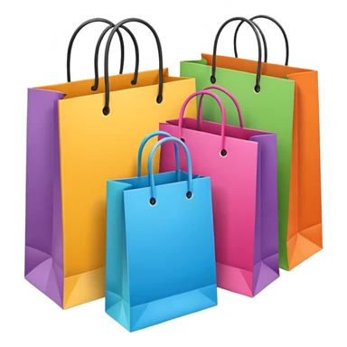 shopping bags from group outing sticker