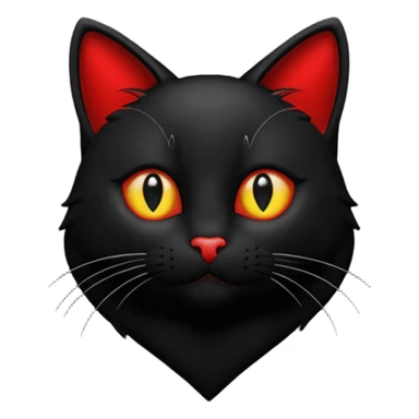 Coeur avec un chat sticker