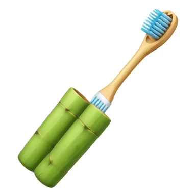 Bamboo toothbrush sticker
