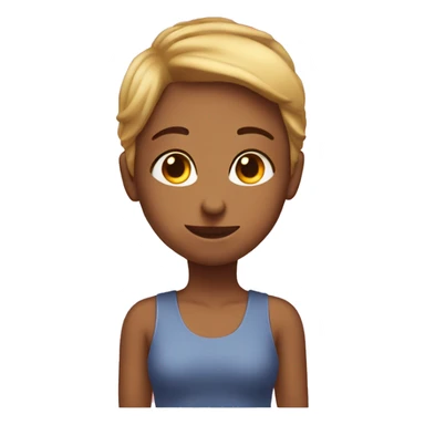 girl blushing at a guy sticker