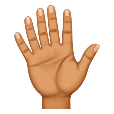 Four fingered hand sticker
