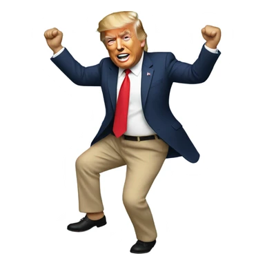 Donald trump dancing sticker