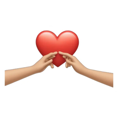 heart gesture with two hands sticker