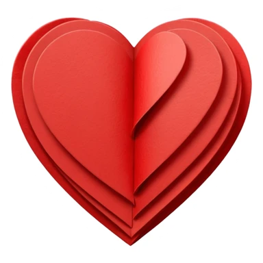  string paper heart  sticker