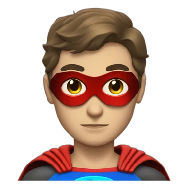 SUPERHERO LOOKING LIKE SUPERMAN WITH RED LAZERS FROM EYES  sticker
