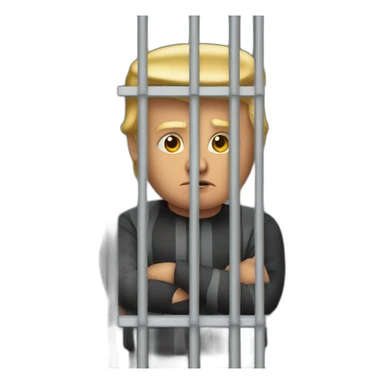 trump-in-jail-cell sticker