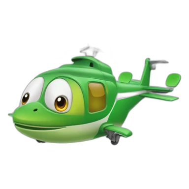 Grenouille dans un hélicoptère sticker