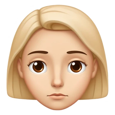 A face with a thoughtful or pensive expression, symbolizing the need to consider something important sticker