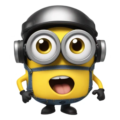 Minion with vr goggles sticker
