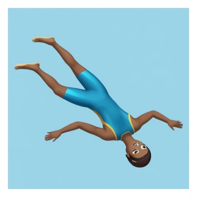 A springboard diver flipping through the air sticker