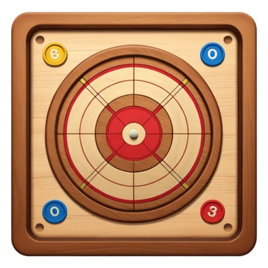 Please create carrom board game emoji in square format sticker
