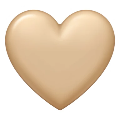 Coração bege sticker