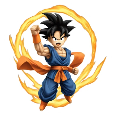 Goku doing kamehameha sticker