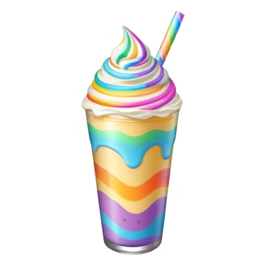 Rainbow Space Milkshake sticker