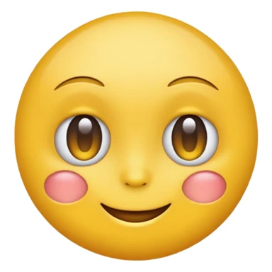 Emoji, yellow round, one eye winking face sticker