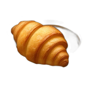Croissant in the coffee sticker