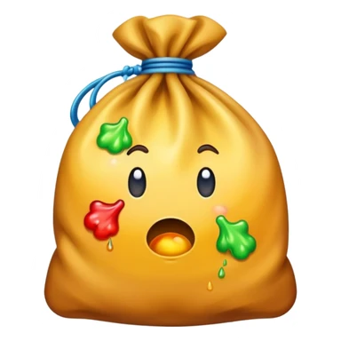 A bag with barf in it sticker