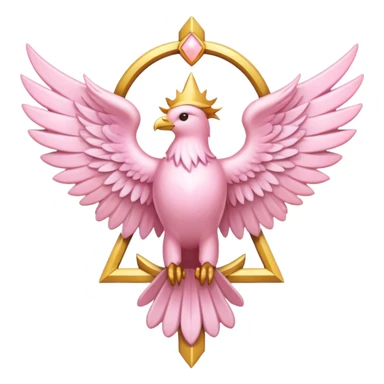 seraphim's emblem light pink sticker