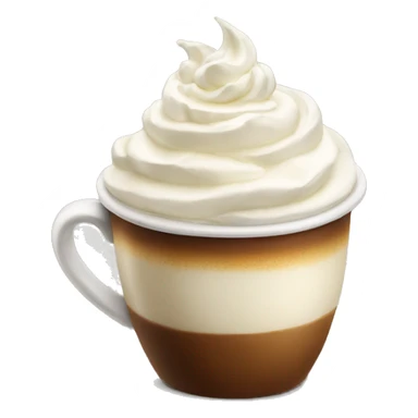Coffee with whipped cream  sticker