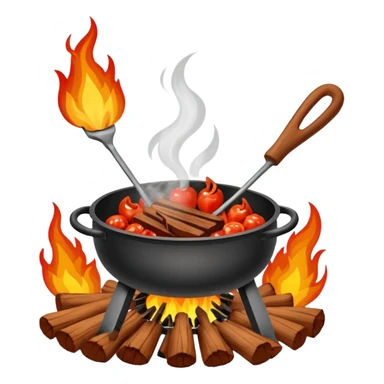 Fogueira pegando fogo sticker