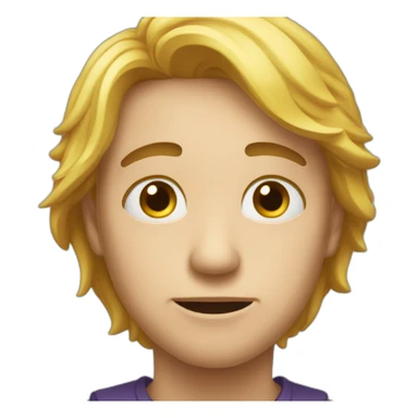 Emoji triste et en même temps joyeux sticker