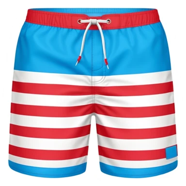 Cool bright Mens swim trunks america sticker
