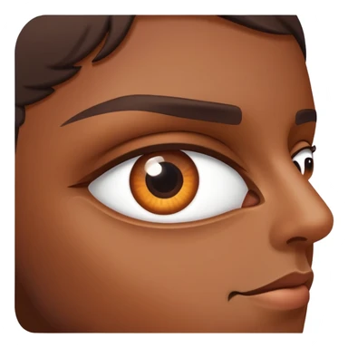 person looking out of the corner of their eye from the side sticker