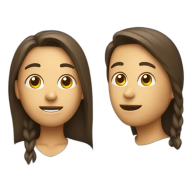 person talking to another sticker