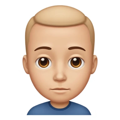 very big head and small body sticker