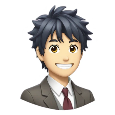 kudo shinichi smiling sticker