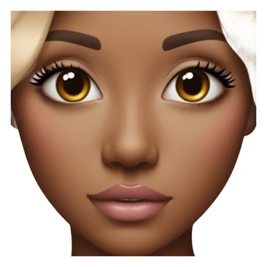 pink blush makeup sticker