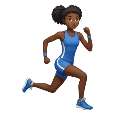 black girl doing a backflip sticker